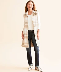 Plaid Tunic Vest