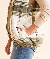 Collared Plaid Vest
