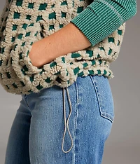 Checkered Sherpa Vest