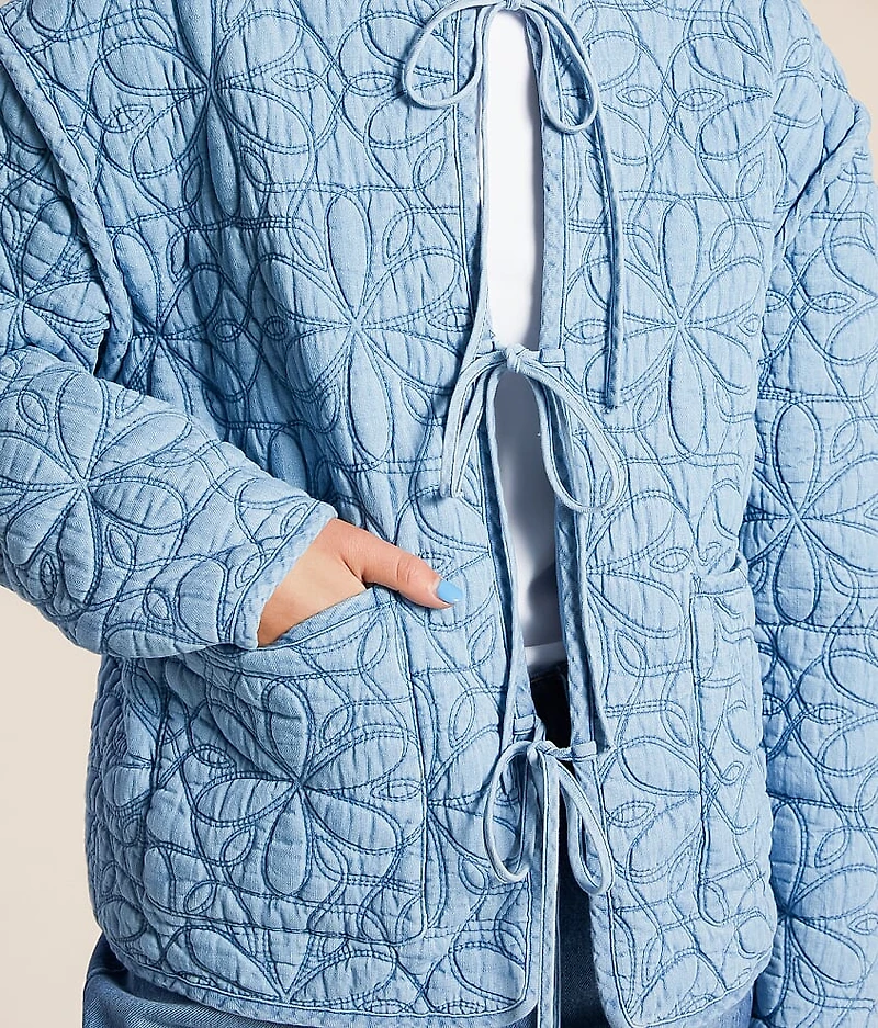 Quilted Chambray Jacket