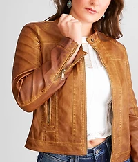 Faux Leather Jacket