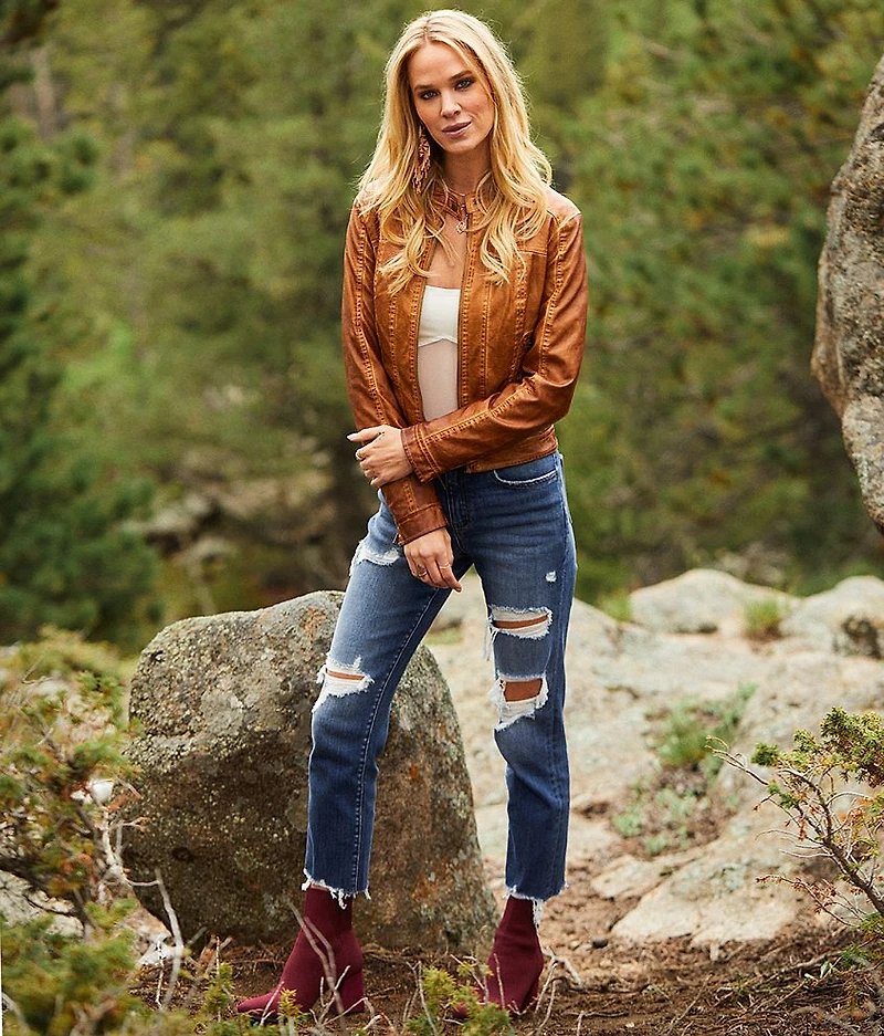 Faux Leather Jacket