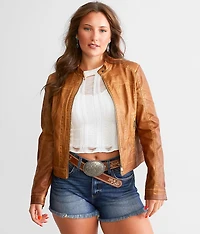 Faux Leather Jacket
