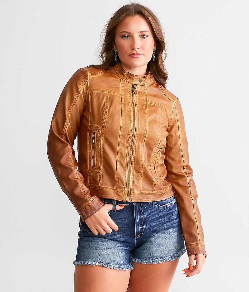 Faux Leather Jacket
