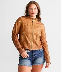 Faux Leather Jacket