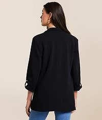 Knit Flyaway Blazer