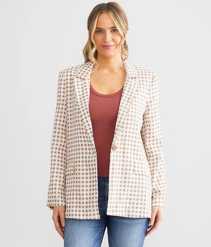 Gingham Blazer