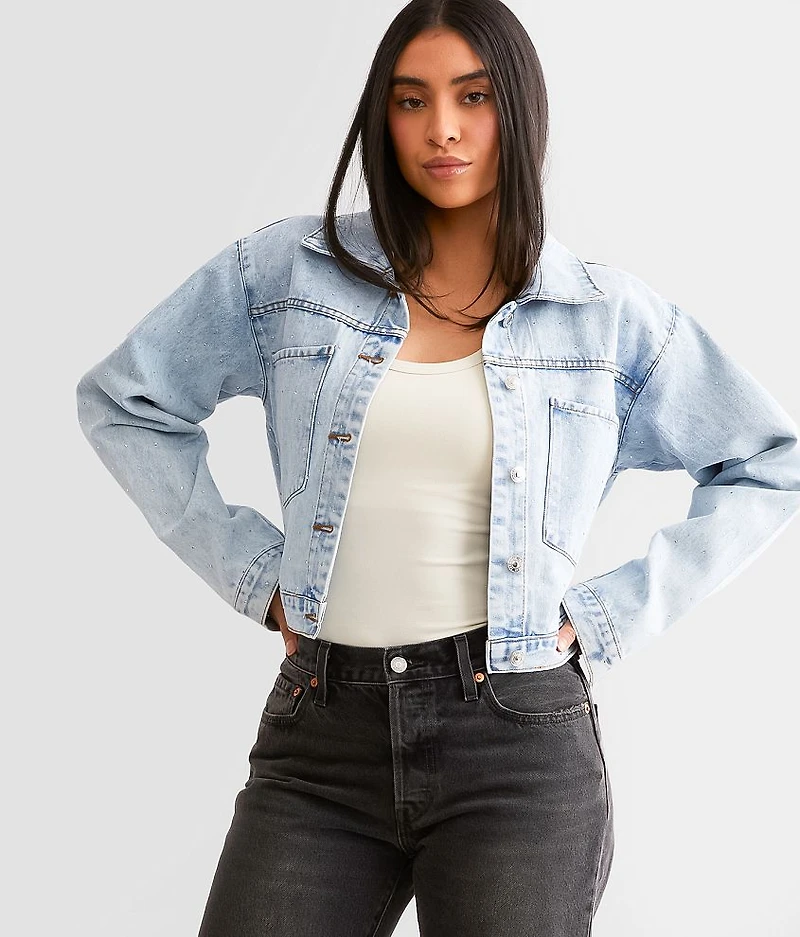 Rhinestone Denim Jacket
