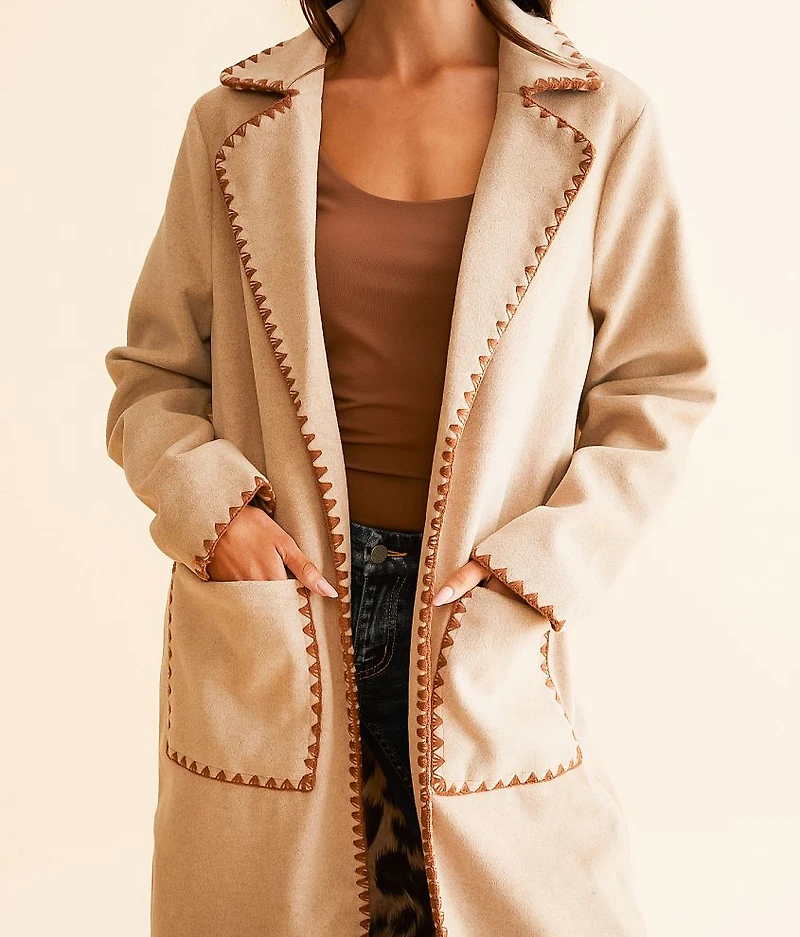 Whipstitch Trench Coat