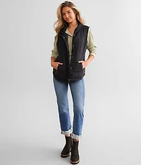 Quilted Mock Neck Vest