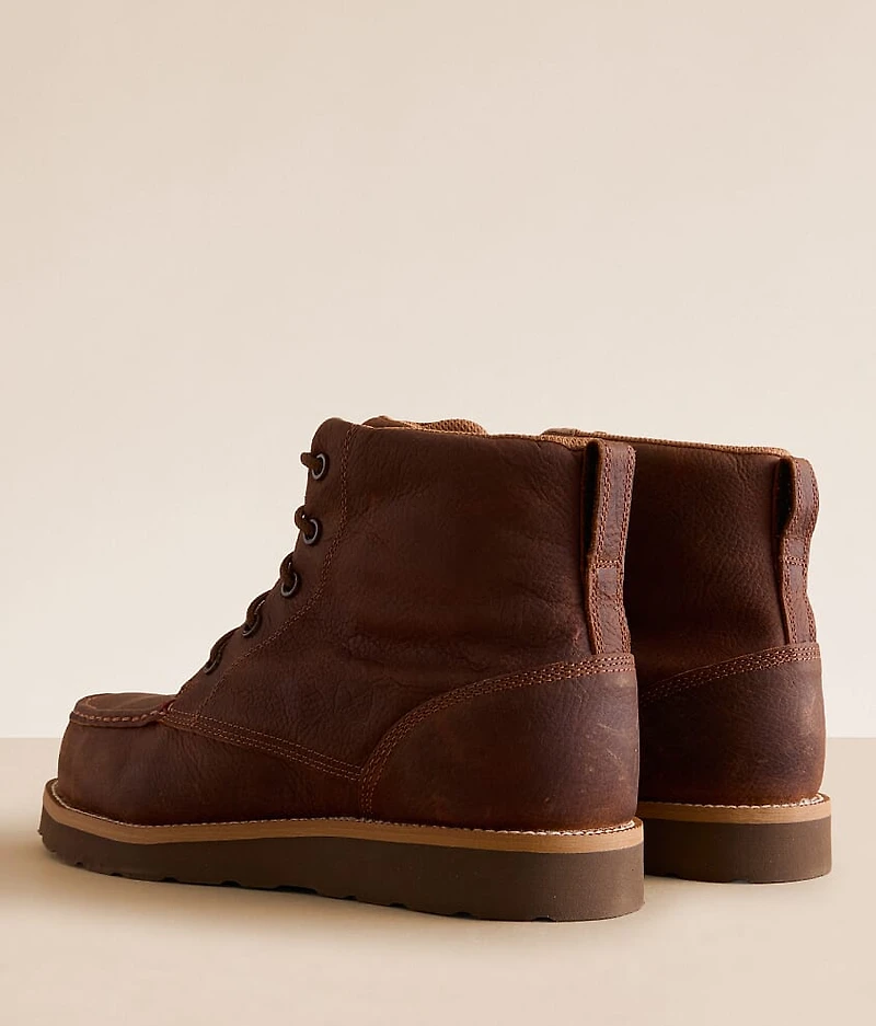Work Wedge Sole Leather Boot