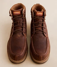 Work Wedge Sole Leather Boot