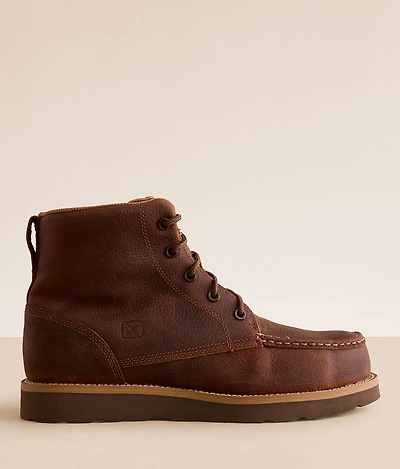 Work Wedge Sole Leather Boot