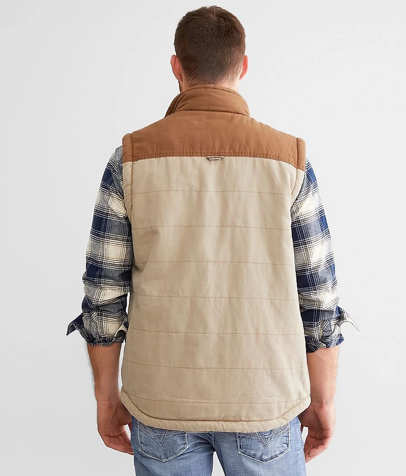 Color Block Canvas Vest