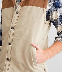 Color Block Canvas Vest