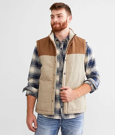Color Block Canvas Vest