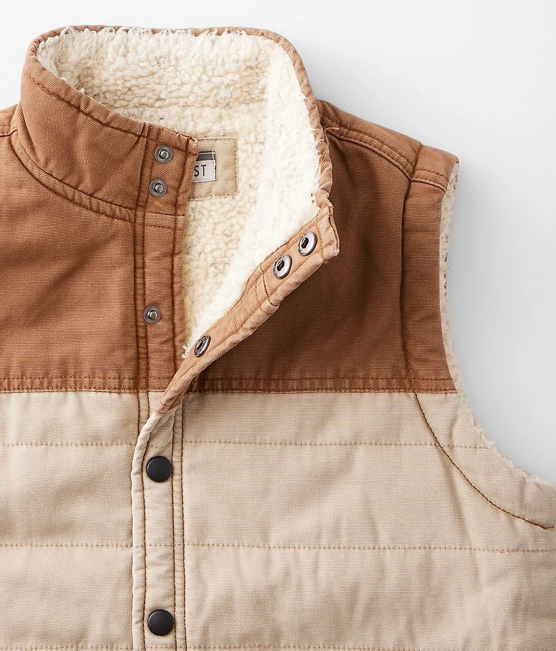 Boys - Color Block Canvas Vest