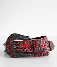 Bling Snake Print Belt