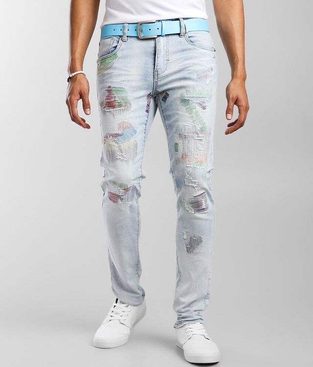 Industrial Indigo Color Pop Skinny Stretch Jean