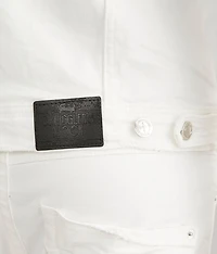 Destructed Denim Stretch Jacket
