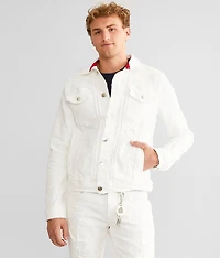 Destructed Denim Stretch Jacket