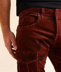 Slim Straight Camo Corduroy Stretch Jean