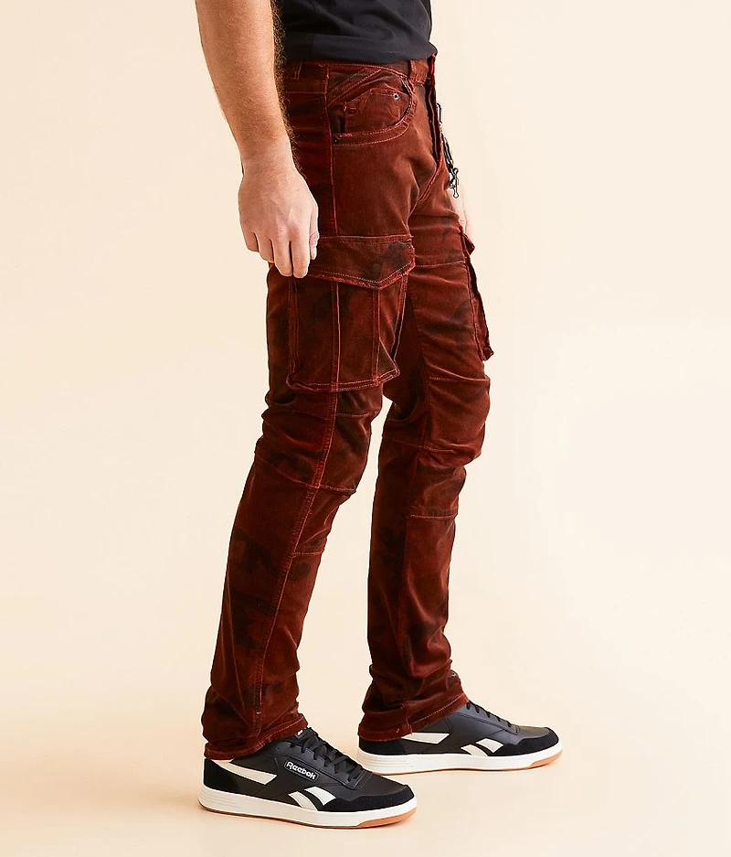 Slim Straight Camo Corduroy Stretch Jean