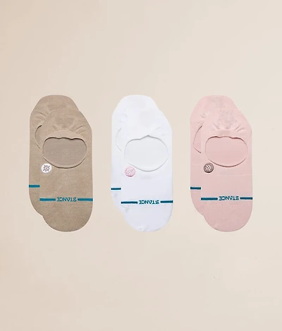 3 Pack Casual No Show Socks