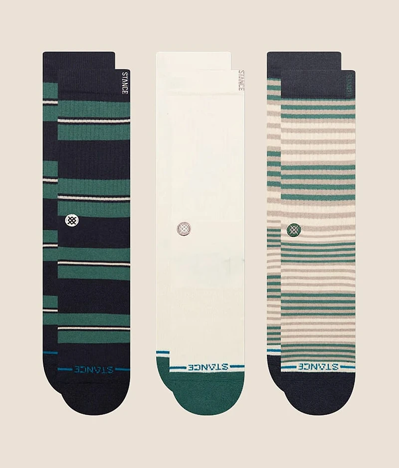 3 Pack Caesar Striped Socks