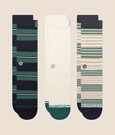 3 Pack Caesar Striped Socks