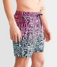 Cannonball Volley Stretch Swim Trunks