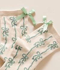 Bow Striped Socks