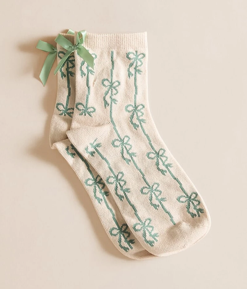 Bow Striped Socks