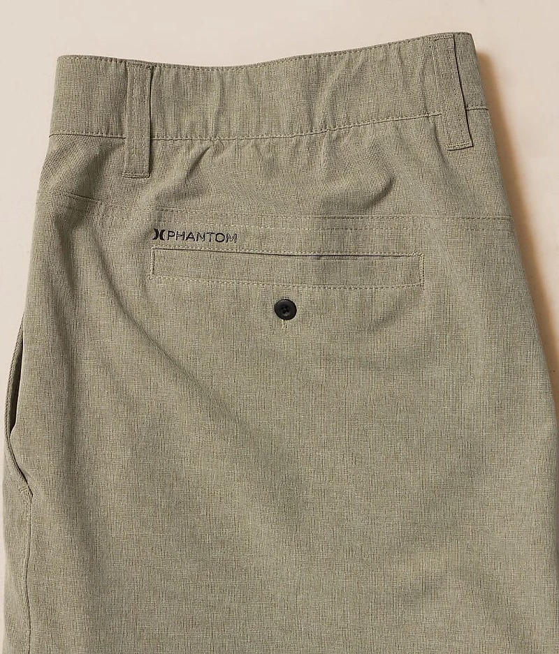Phantom Microcheck Hybrid Stretch Short