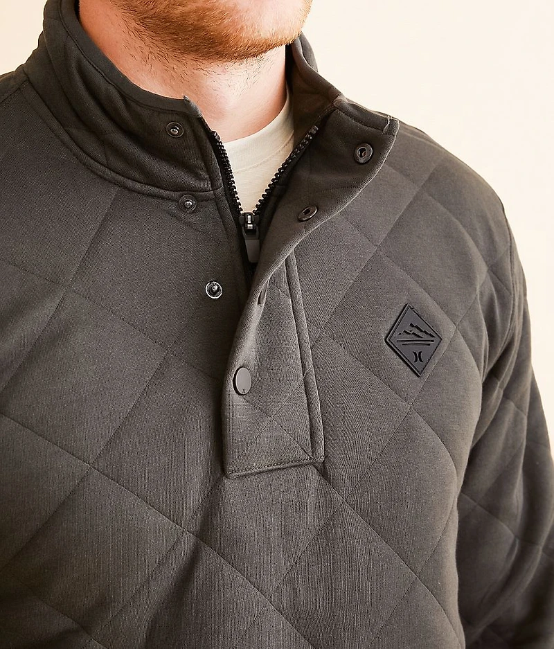 Quilted Quarter Snap Pullover