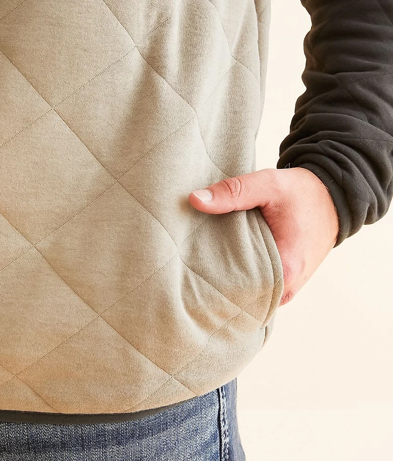 Quilted Quarter Snap Pullover