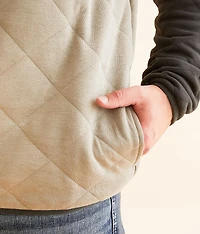 Quilted Quarter Snap Pullover