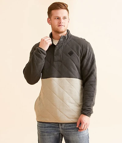 Quilted Quarter Snap Pullover
