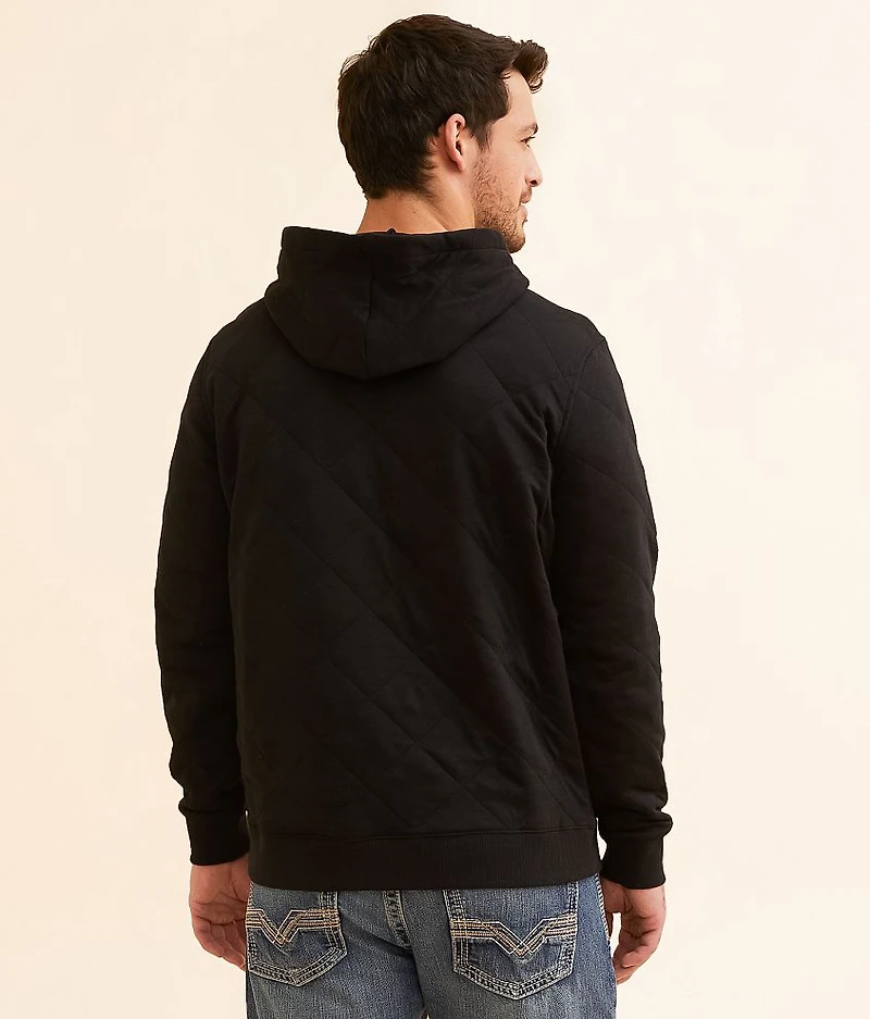 Diamond Quilt Hooded Sweatshirt