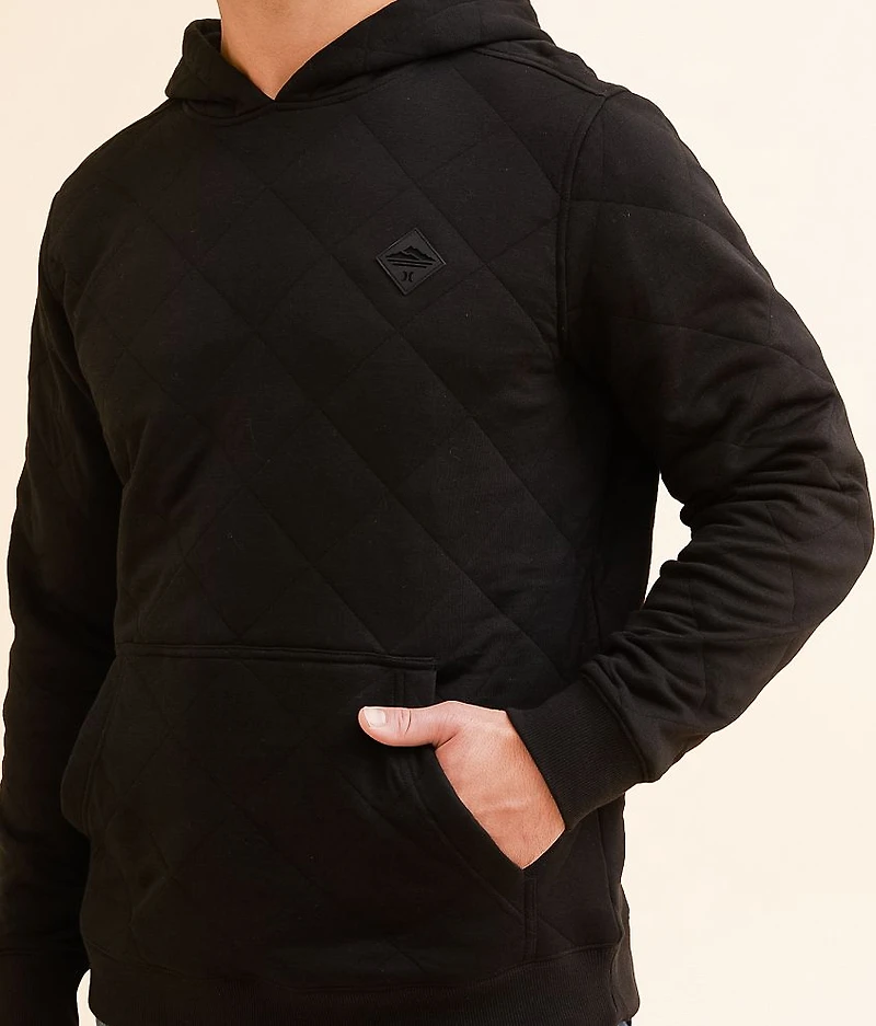 Diamond Quilt Hooded Sweatshirt