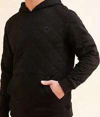 Diamond Quilt Hooded Sweatshirt