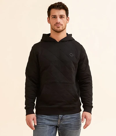 Diamond Quilt Hooded Sweatshirt