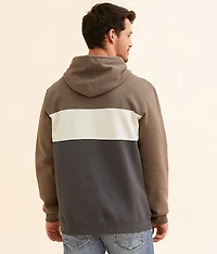 Slub Color Block Hooded Sweatshirt