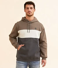 Slub Color Block Hooded Sweatshirt