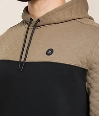Quilted Slub Hooded Sweatshirt