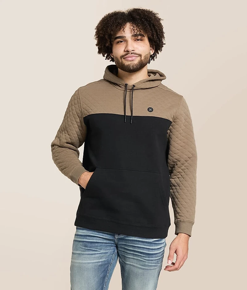 Quilted Slub Hooded Sweatshirt