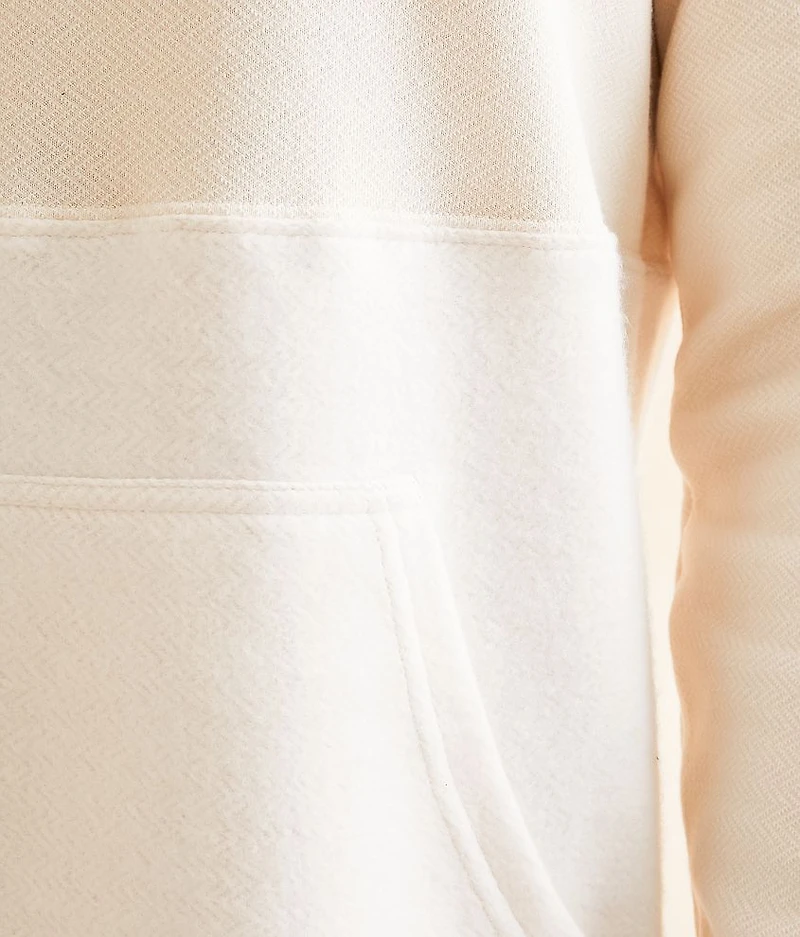 Fundamental Herringbone Hooded Sweatshirt