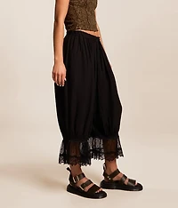Cropped Lace Balloon Pant
