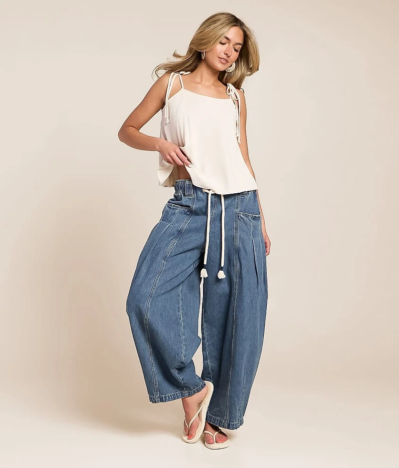 Wide Leg Barrel Pant