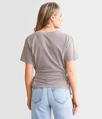 Side Lace-Up T-Shirt